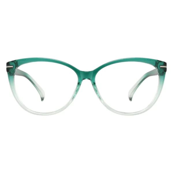 Rawana Cat Eye Prescription Glasses - Emerald Fade